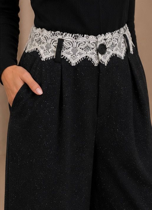 شلوارزنانه پارچه ای کمرگیپورشاین