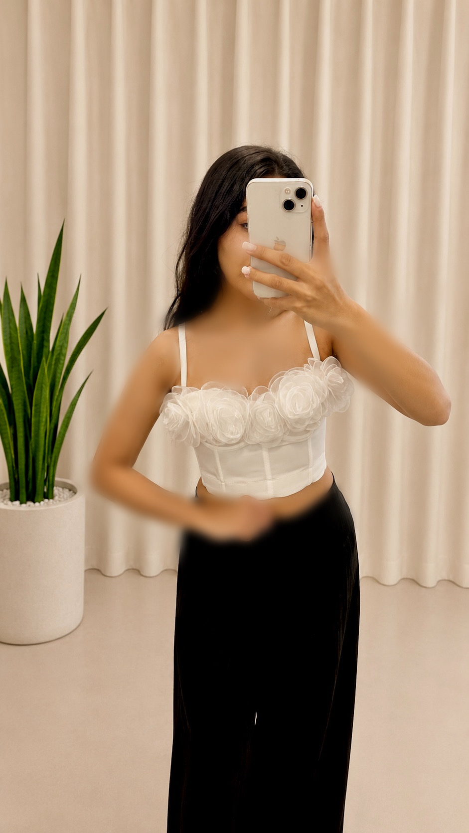 نیمتنه زنانه تاپلکس گل برجسته فنردوزی اروپایی